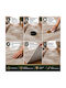 Diva Hl294a Modern Schlafzimmer-Teppichsets Creme D.beige Diva-HL294-Creme-D.Beige-Set 3Stücke