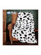 Pătură Catifea Dublă 220x240cm Black And White Animal