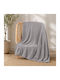 SpitiBazaar Fleece Double Blanket 215x230cm Grey