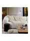 Nef-Nef Homeware Mizenie Одеяло Пике за Канапе 130x180см Екрю