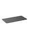 Powerton Rectangular Office Desk Surface Made of Black Chipboard 160x75x1.8cm WPTT160-B