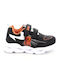 Bio Kids Sneakers with Hoop & Loop Closure & with Lights Black