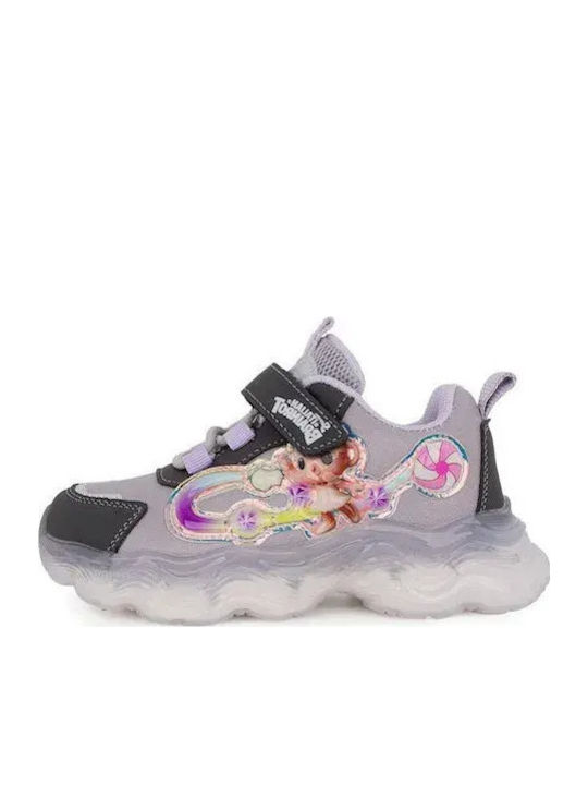 Παιδικά Sneakers με Φωτάκια Λιλά