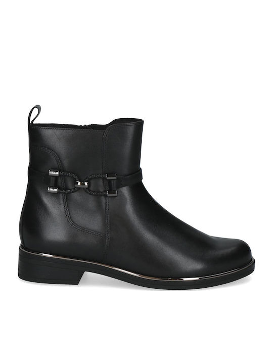 Leather Women's Ankle Boots Black
