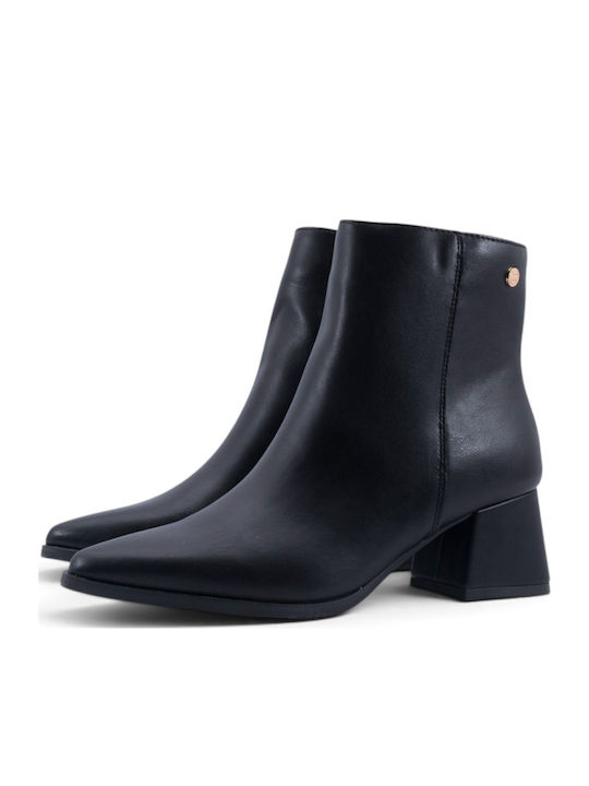 Women's Ankle Boots with Medium Heel Black