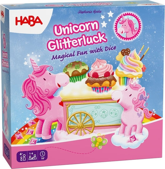 Επιτραπέζιο Παιχνίδι Unicorn Glitterluck – Magic Dice Fun για 1-4 Παίκτες 4+ Ετών (EN) Haba