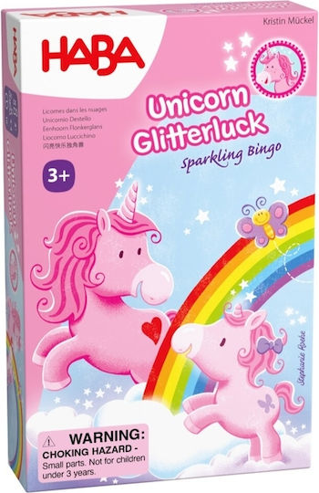 Επιτραπέζιο Παιχνίδι Unicorn Glitterluck – Sparkling Bingo για 2-4 Παίκτες 3+ Ετών (EN) Haba