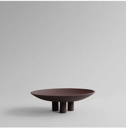 101 Copenhagen Decorative Platter Ceramic Brown 14x45x45cm