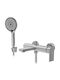 Rea Hunter Mischbatterie Badewanne Komplettes Set Silber