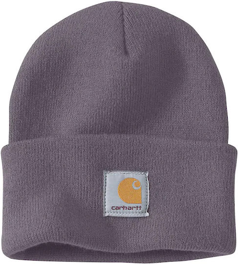 Beanie Unisex Knitted Beanie in Purple Colour