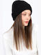 Beanie Unisex Strickmütze in Schwarz