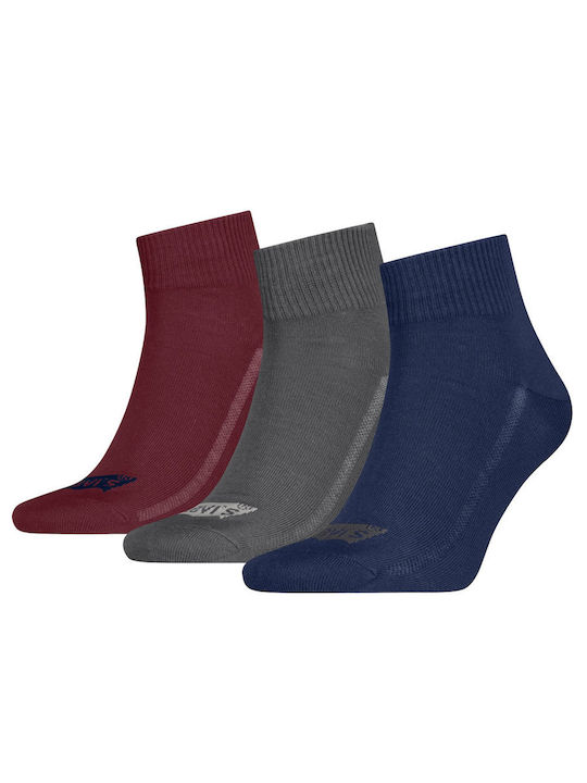 Levi's Мъжки Чорапи Blue/grey/red 3Pack