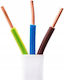 Power Cord with Cable Properties 3x1.5mm² in White Colour 3m