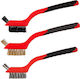 Pro-line Set Bohrdrahtbürsten 3 Stück 3x7 Reihen 180mm
