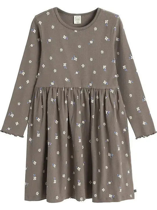 Kinderkleid Langärmelig Braun