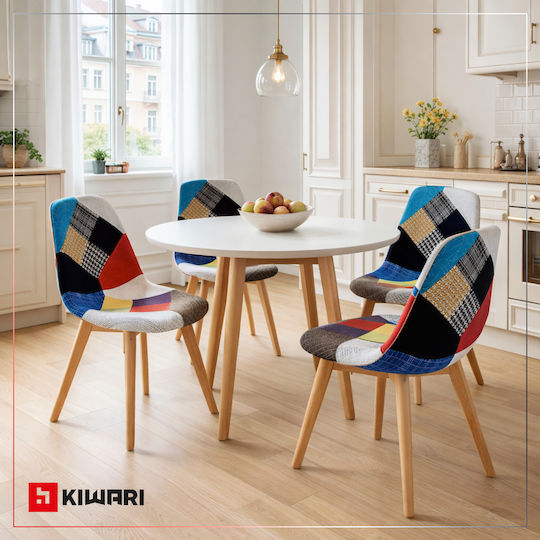 Scaune Bucătărie Juno 46x40x81cm 4 Bucăți Multicolore