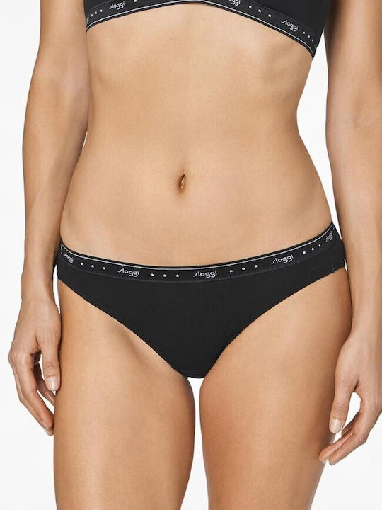 100 H Mini Baumwolle Damen-Slip Periode Schwarz