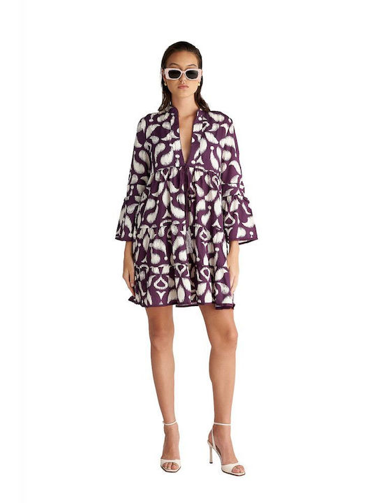 Blu4u Women's Maxi Beach Dress Purple