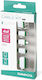 Omega USB към micro USB / мини USB / Lightning кабел Зелен 1м OUCK4WG
