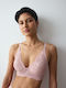 Amourette Charm Pink Bra for Plunge without Underwire