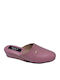 Leather Winter Women's Blue Slippers