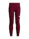 Kids Long Burgundy Leggings Flex