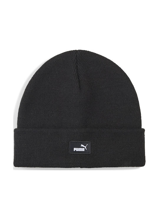 PUMA Klassisches Kinder Beanie Gestrickt Schwarz