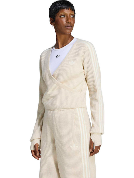 Knit Cardigan Γυναικεία Ζακέτα Πλεκτή Μπέζ