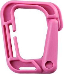 M-tac Grimloc Carabiner-ελαφρύ Πλαστικό Καραμπίνερ Ροζ-pink