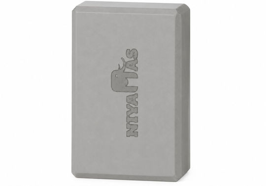 Yoga Block EVA Niyamas Grey 23x15x8cm