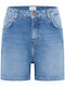 Damen Bermudas Jean Blau Jean