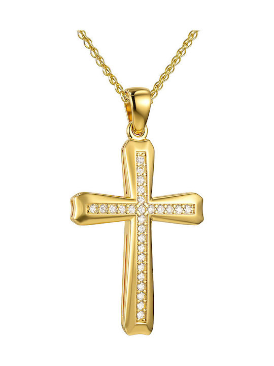 Papoulidis Jewellery Χρυσός Σταυρός 14Κ Papoulidis Jewellery Χρυσός Σταυρός 14Κ