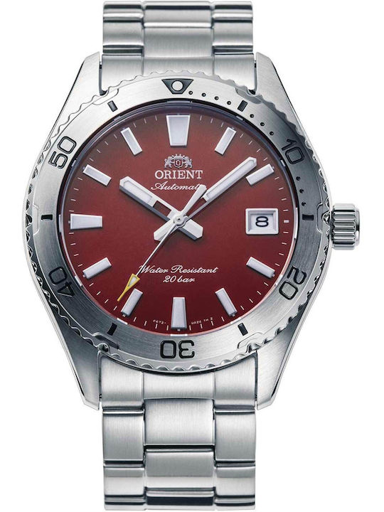 Orient Mako 40 Мъжки Часовник Автоматичен с Сребрист Стоманен Браслет