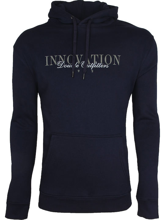 Double Double Sweatshirt mit Blau Kapuze