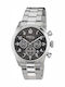 Breil Men's Battery Chronograph Watch With Silver Steel Bracelet