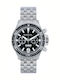 Breil Men's Battery Chronograph Watch With Silver Steel Bracelet
