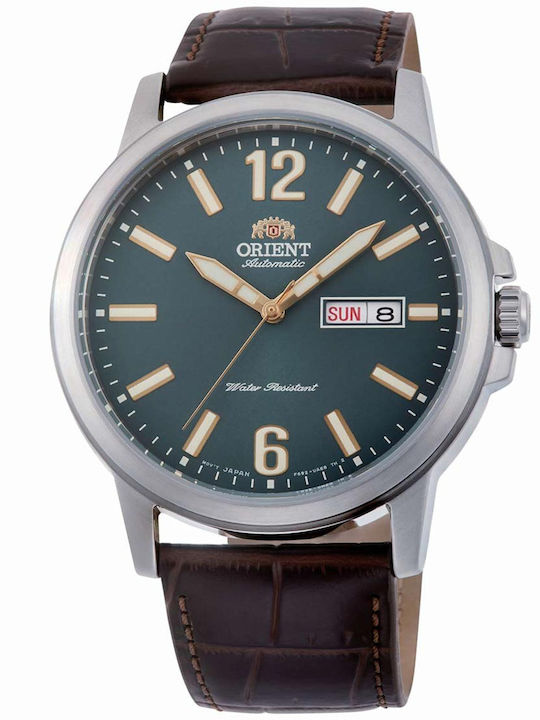Orient Contemporary Men's Automatic Watch with Brown Leather Strap