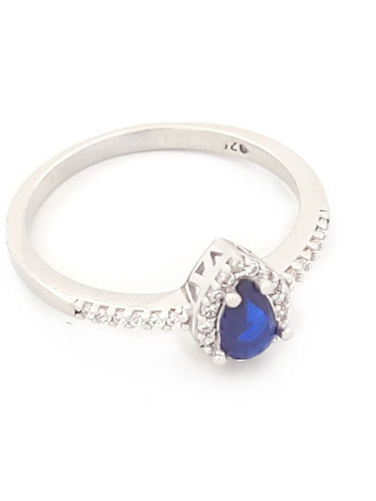 Damentringe mit Zirkon aus Silber