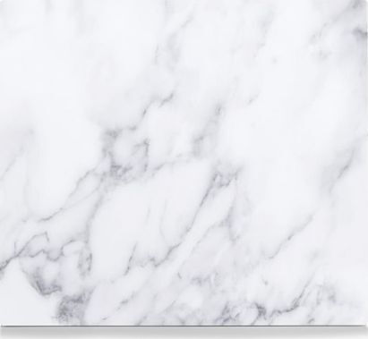 Zeller Glass Cutting Board & Cooker Cover Marble Pattern 56x50cm White