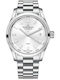 Claude Bernard Womens Battery Watch With Silver Steel Bracelet