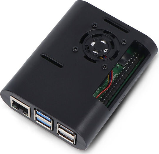 OEM Калъф Raspberry Pi 5 Вентилатор Охладители ABS Черен