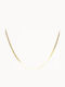 Late Again Necklace With Snake Design Made Of Gold Plated Steel