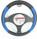 Juyee Auto Lenkradabdeckung 38 cm Schwarz Blau 97