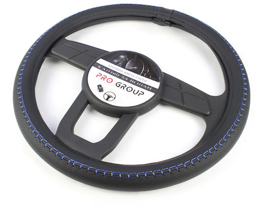 Juyee Auto Lenkradabdeckung 38 Cm Schwarz Blau 388