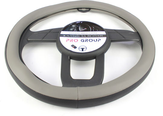 Steering Wheel Cover 38 Cm Black Grey 380