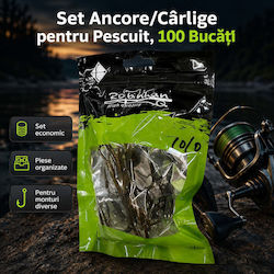 Set 100 Bucăți Agăiștrii De Pescuit Fox386166 Set 100 Bucăți Agăiștrii De Pescuit Fox386166