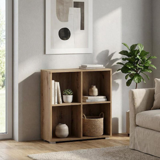 Smart 4p Библиотека Подова Дървена Кафява 74x29x76cm Smart 4p Библиотека Подова Дървена Кафява 74x29x76cm