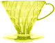 Plastic Drip Hario V60-02 Sunflower Yellow Yellow