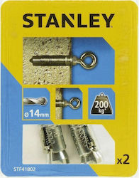 Stanley Schraubanker Metallisch 14x50mm 2 Stück