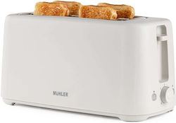 Muhler MT-747 Φρυγανιέρα 4 Θέσεων 1450W Λευκή